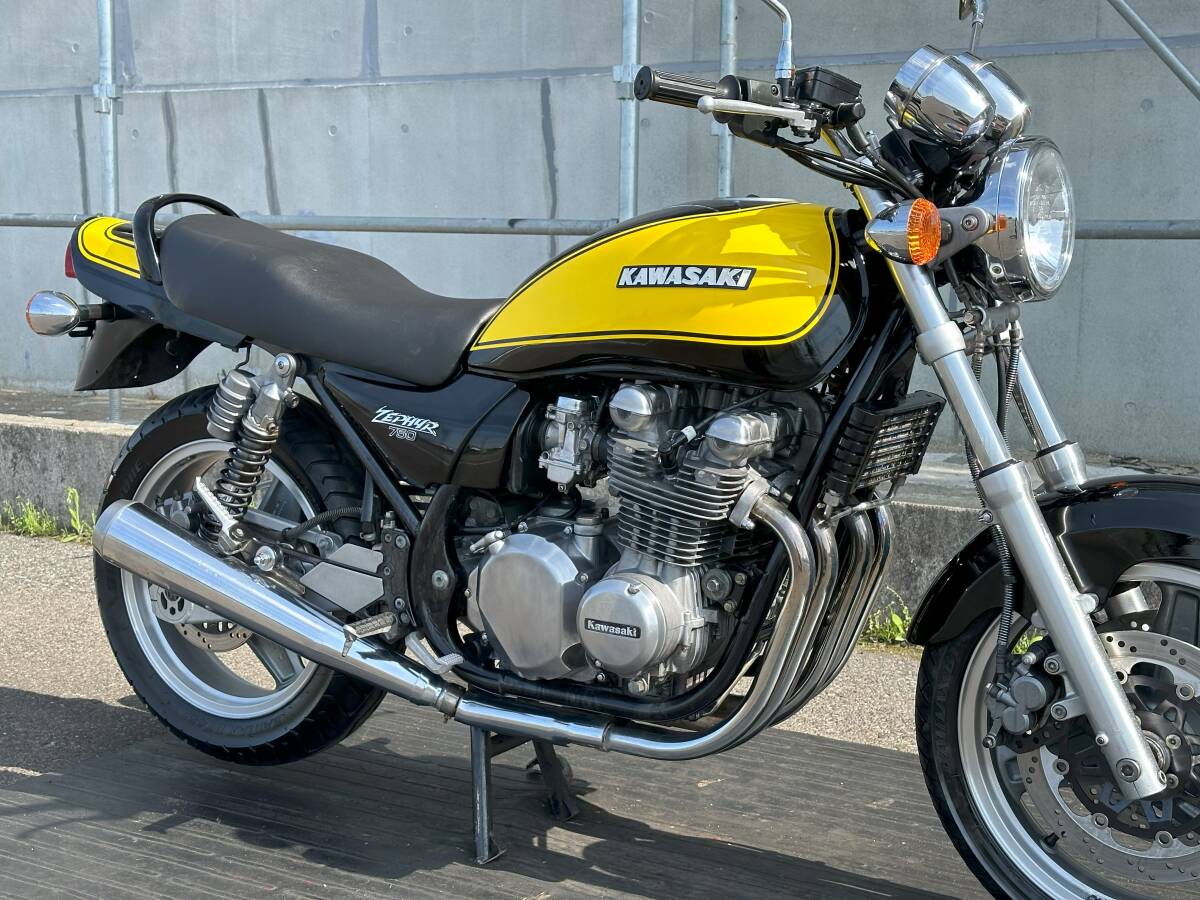 超極上ゼファー750 イエローボール!! エンジン絶好調!! KAWASAKI カワサキ エンジン実働 動画あり 旧車絶版車 ゼファー400 RS ZEPHYR_画像2