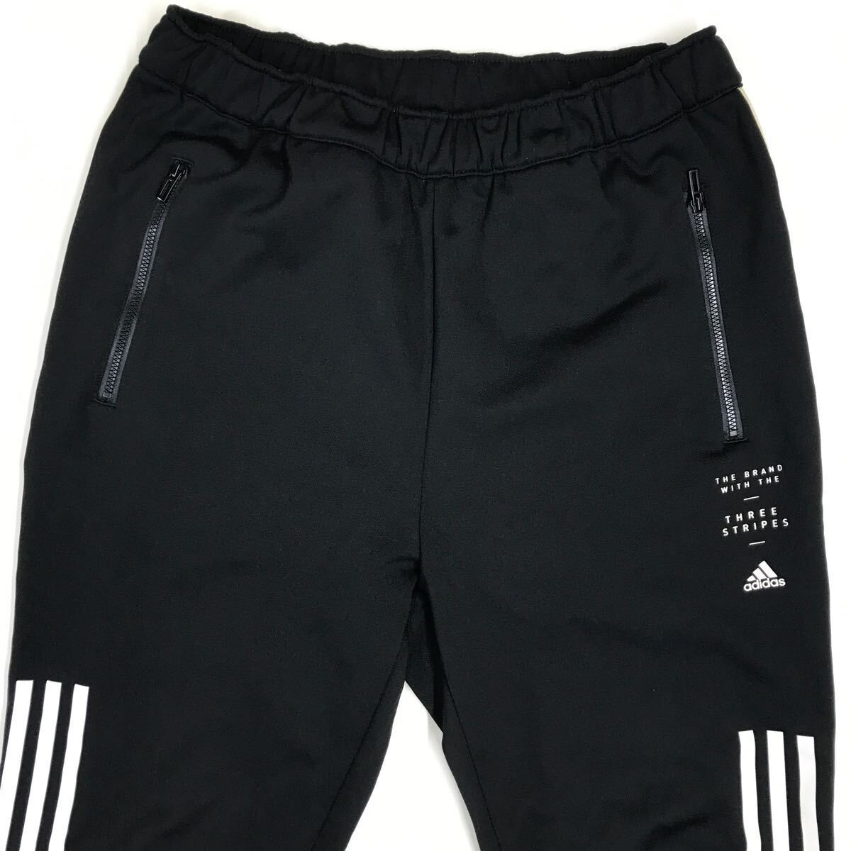 adidas アディダス トラックパンツ ジャージパンツ ブラック AEROREADY レディース 大きいサイズ OTサイズ(XL) 34-14aの画像2