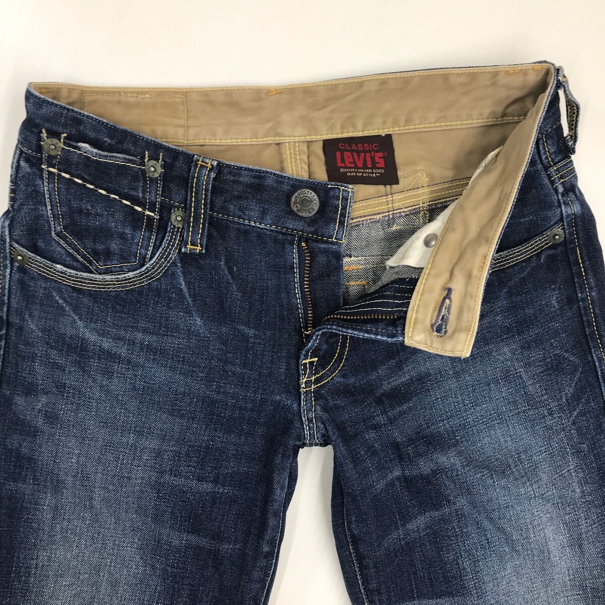 CLASSIC LEVI'S クラシック リーバイス 908 デニムパンツ　ブーツカット　バギーデニム　W28 ジーパン　34-50a