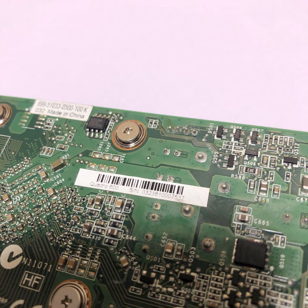 中古NVIDIA Quadro 600 DP DVI PCI-Express グラフィックボード 動作品SHZ235_画像4