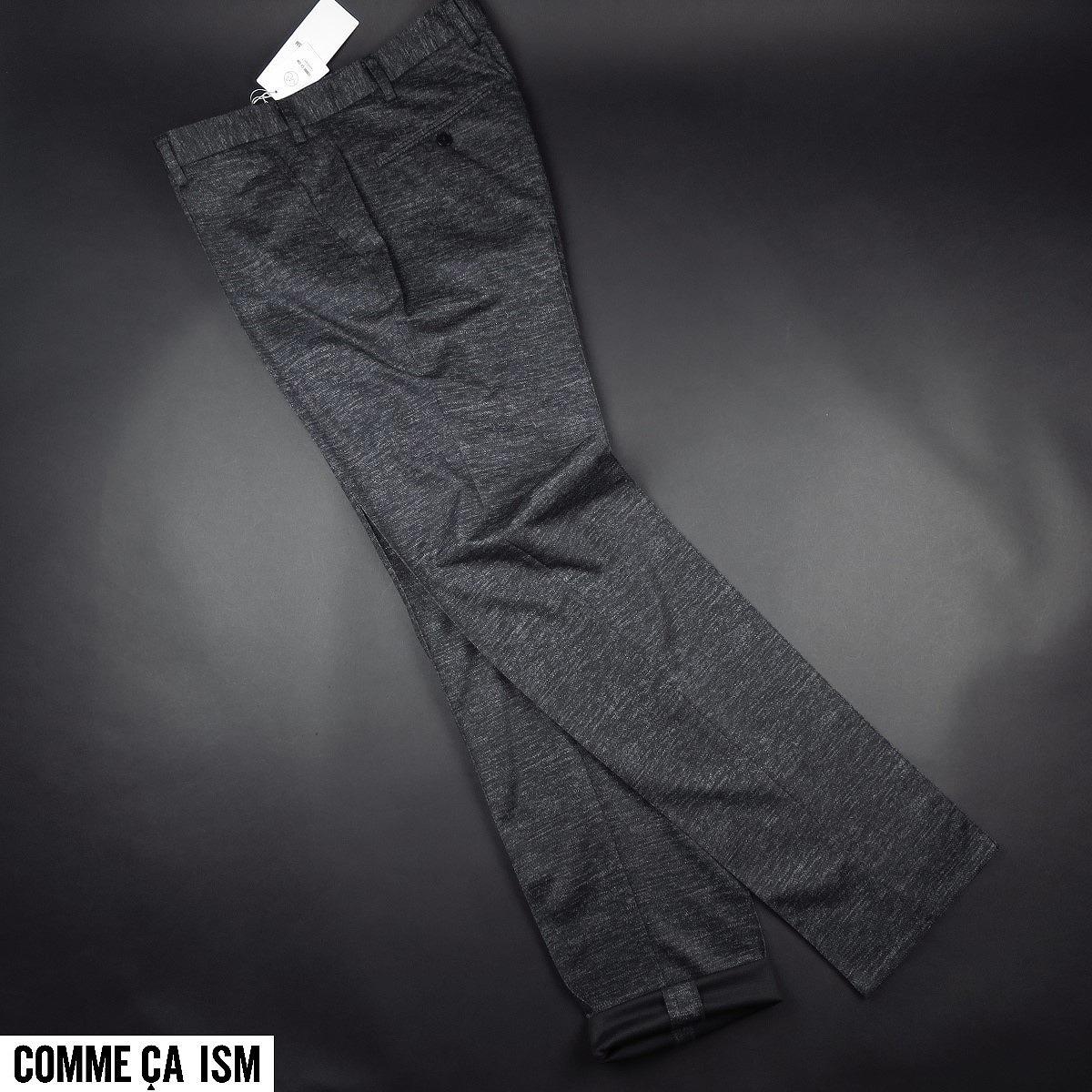  new goods *COMME CA ISM/ Comme Ca Ism / jersey material slim tapered slacks FW05/05 black /[L]