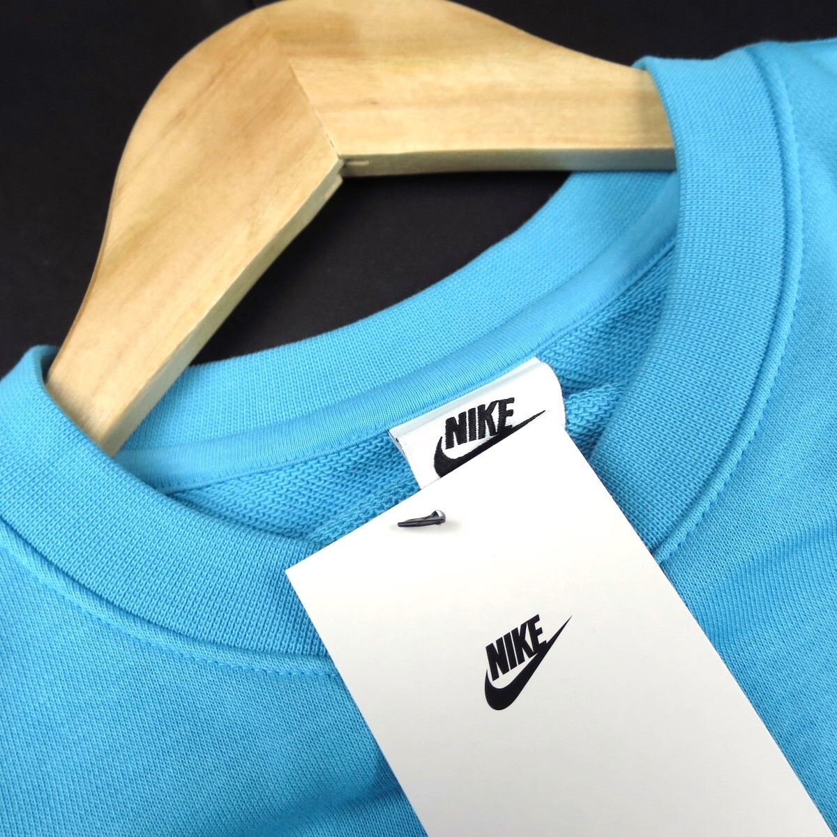  новый товар *NIKE/ Nike / French Terry вырез лодочкой тонкий тренировочный 667/416 синий /[L]