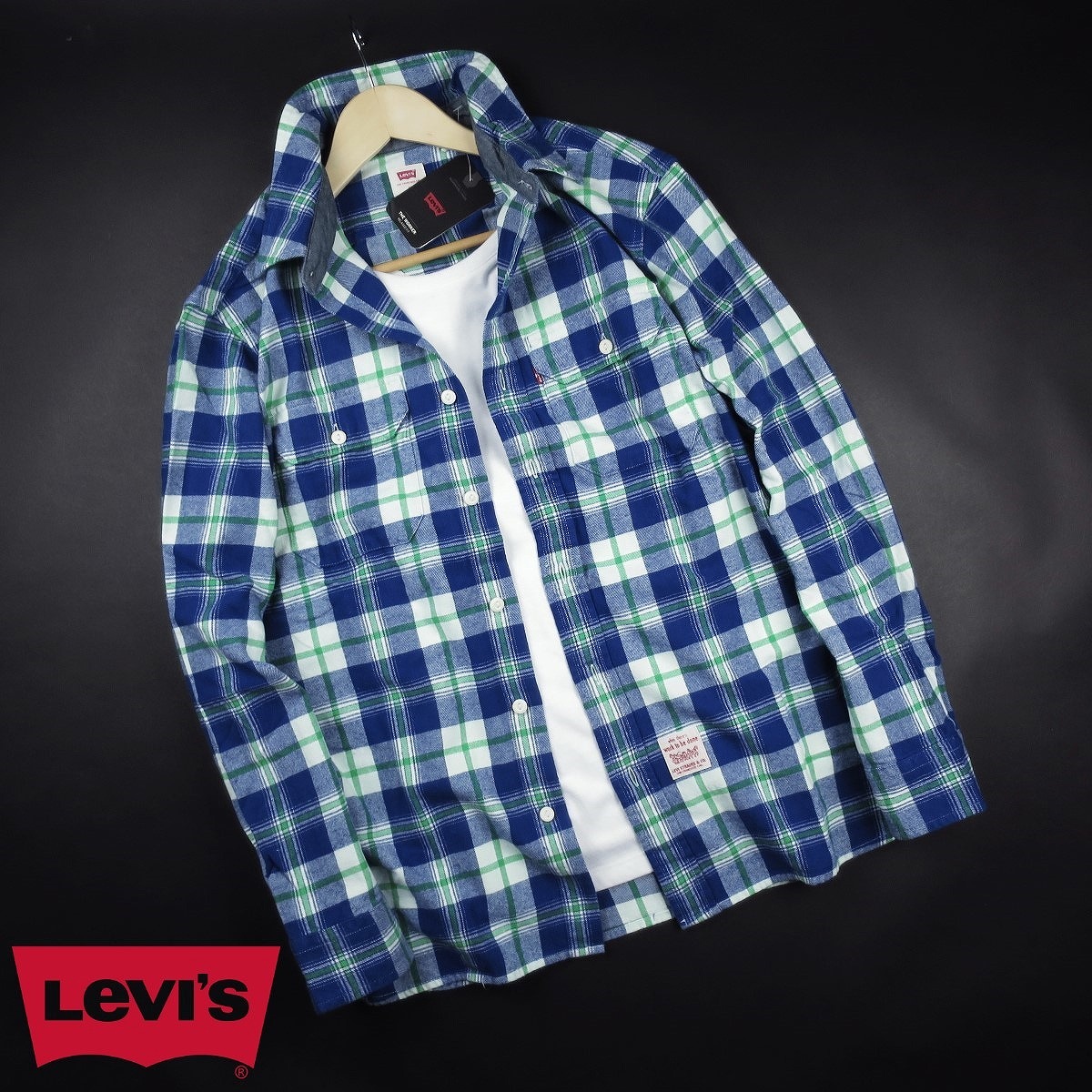 新品★Levi’s/リーバイス/WORKWEARクラシックワーカーシャツA57/003青/【S】【JP size M】の画像1