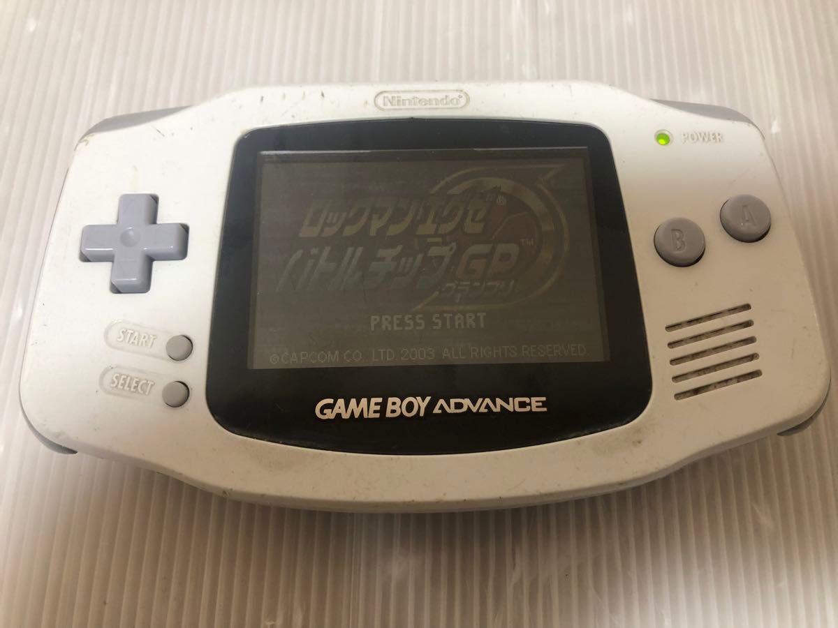 ★動作良好　ゲームボーイアドバンス本体 AGB-001 ホワイト　動作品 任天堂 ★