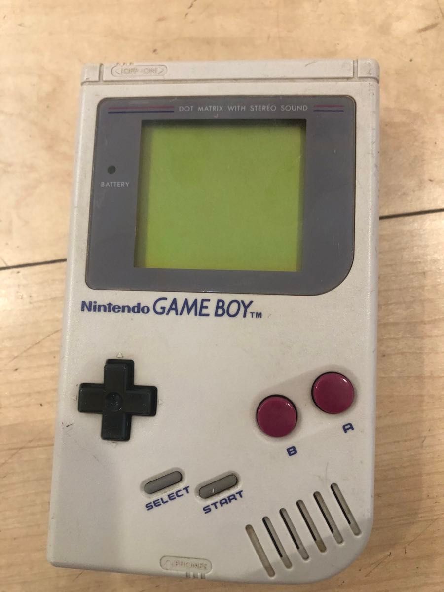 動作品 レトロ 任天堂 Nintendo ニンテンドー 初代ゲームボーイ GAMEBOY DMG-01 電池の接触少し悪い