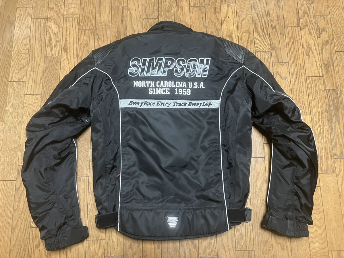 SIMPSON シンプソン ライダースジャケット 中綿入りインナー、プロテクター付属 サイズLLの画像6