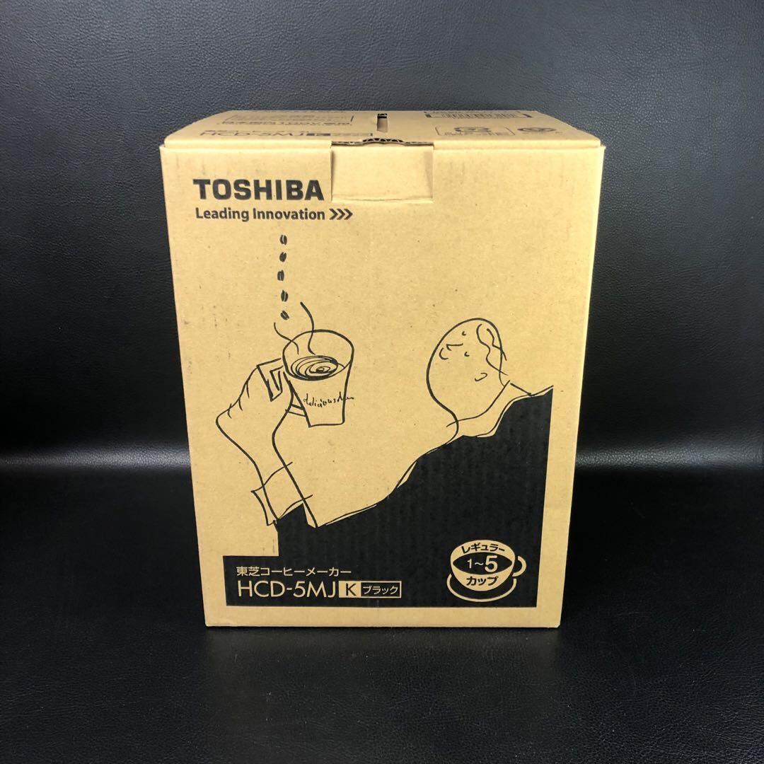 ☆未使用☆ TOSHIBA HCD-5MJ  BLACK コーヒーメーカーの画像1