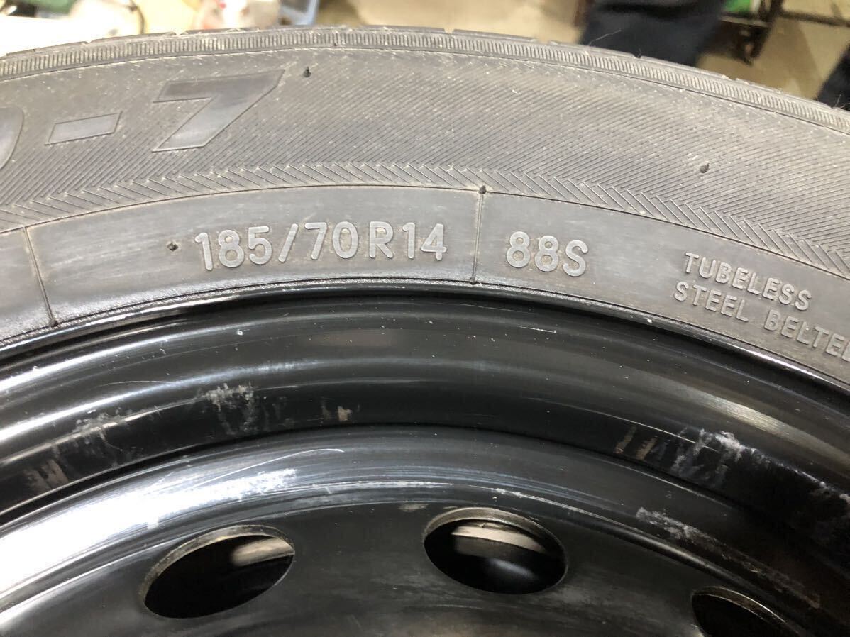 【即決！送料無料】TOYO SD-7 185/70R4 88S 5J-14 100/4 PCD100 4穴 スチール ハブ径53～55位 4本_画像10