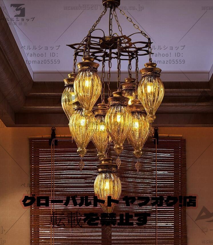 タイ式古風吊り下げ照明、リビング、ホテル、タイ式のお店 タイ式古風吊り下げ照明、リビング、ホテル、タイ式のお店