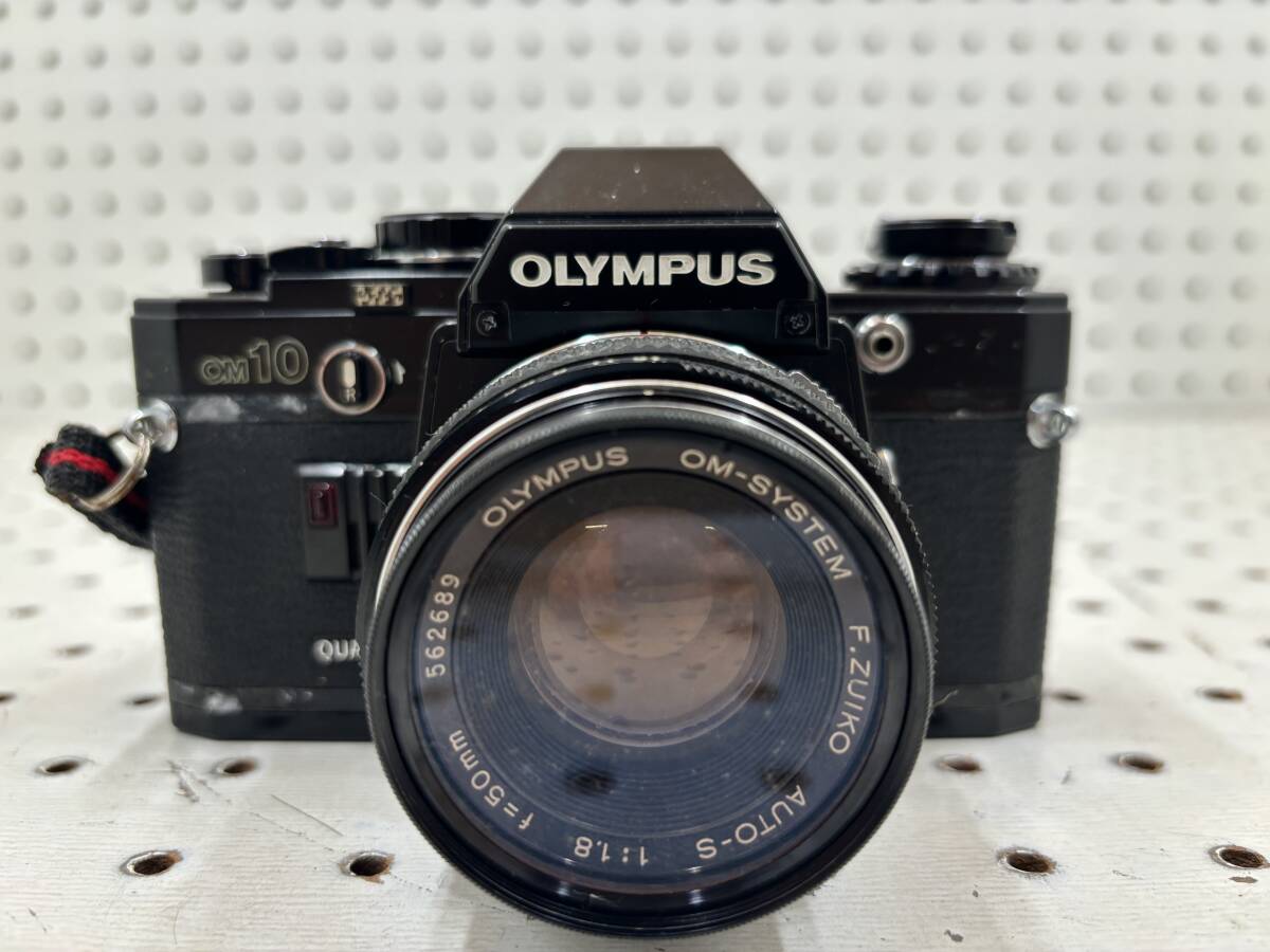 【T】A3◆OLYMPUS オリンパス OM10 ブラック 一眼レフ フィルムカメラ ※ノーメンテにつきジャンク_画像2