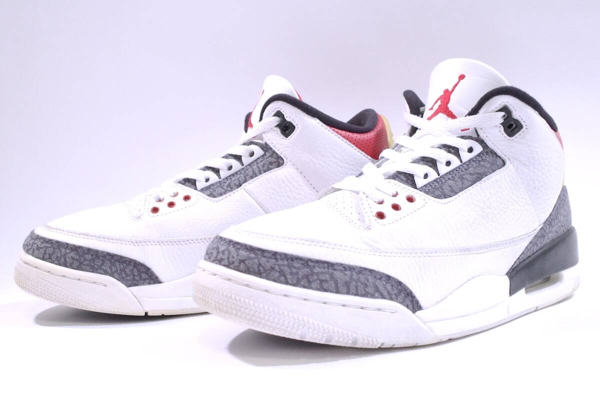 本物/2020年 NIKE AIR JORDAN3 RETRO SE-T CO.JP カタカナ/ナイキ FIRE RED DENIM US9/27cm max95 og force 1 dunk sb force1_確実な本物、正規品を保証します