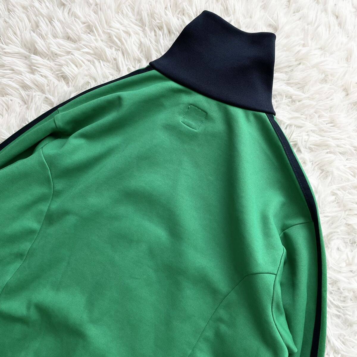  редкий превосходный товар 90s adidas Adidas спортивная куртка джерси зеленый зеленый to зеркальный . il one отметка Logo Vintage Vintage 