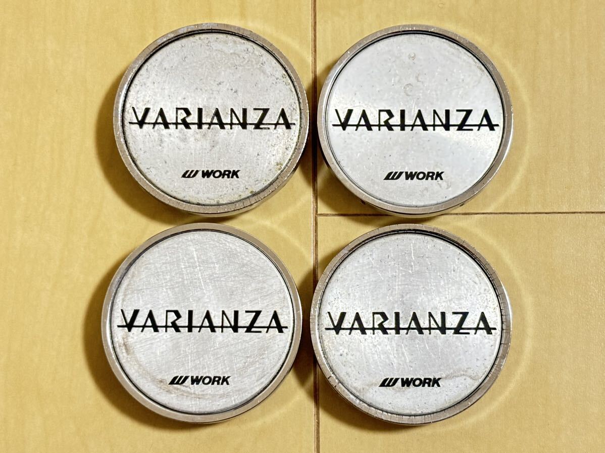 WORK ワーク VARIANZA ヴァリアンツァ センターキャップ 中古 4個 ポリッシュ_画像1