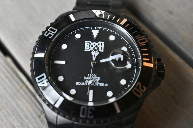 バウンティハンターBOUNTY HUNTER】☆ベゼル付 時計☆z1301☆黒 バウンティハンターBOUNTY HUNTER】☆ベゼル付 時計☆z1301☆黒