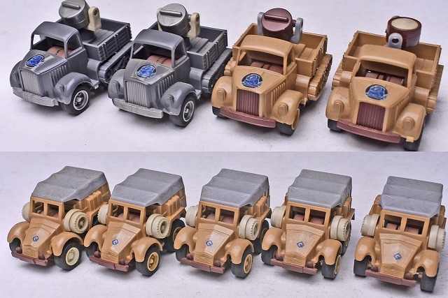 コンバットチョロQ ☆ 当時物 ☆ ドイツ軍セット3 ☆ 36個 コンバットチョロQ ☆ 当時物 ☆ ドイツ軍セット3 ☆ 36個