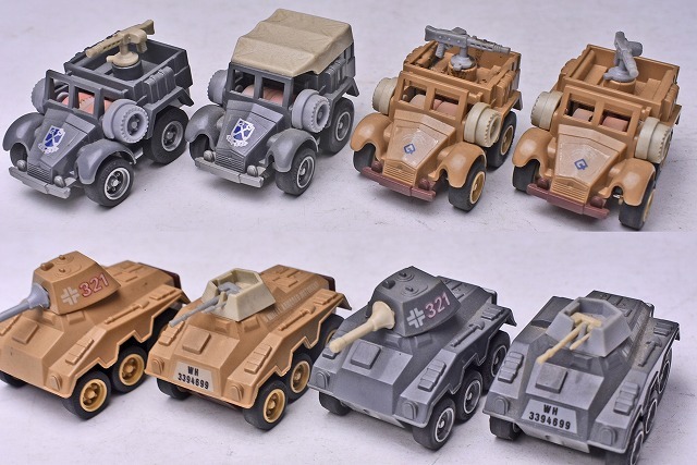 コンバットチョロQ ☆ 当時物 ☆ ドイツ軍セット3 ☆ 36個 コンバットチョロQ ☆ 当時物 ☆ ドイツ軍セット3 ☆ 36個