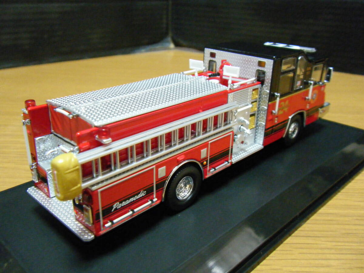 ♪1/64 Hoffman Estates, IL Pierce QUANTUM PUMPER ENGINE 24 LIMITED EDITION 747/756！限定品！　消防車_画像3