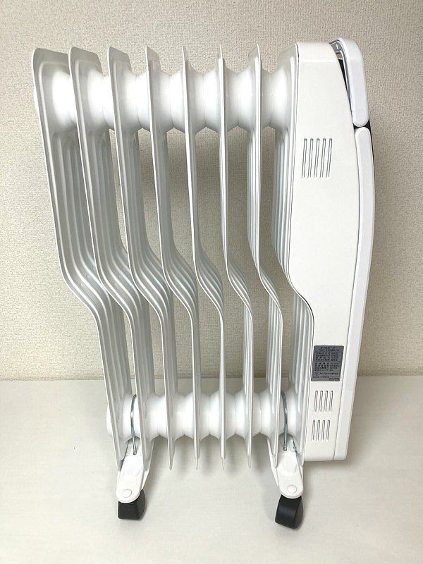  postage included # beautiful goods Iris o-yama heater oil heater 8 tatami wave type 500W/700W/1200W temperature adjustment possibility turning-over off function POH-S1208M-W