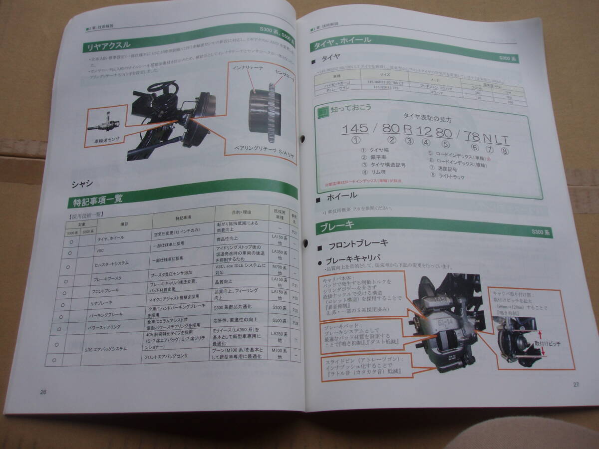  Hijet Atrai Daihatsu DAIHATSU service guide SERVICE GUIDE 2017/12 used S300 series S500 series KF type repair book wiring diagram compilation 