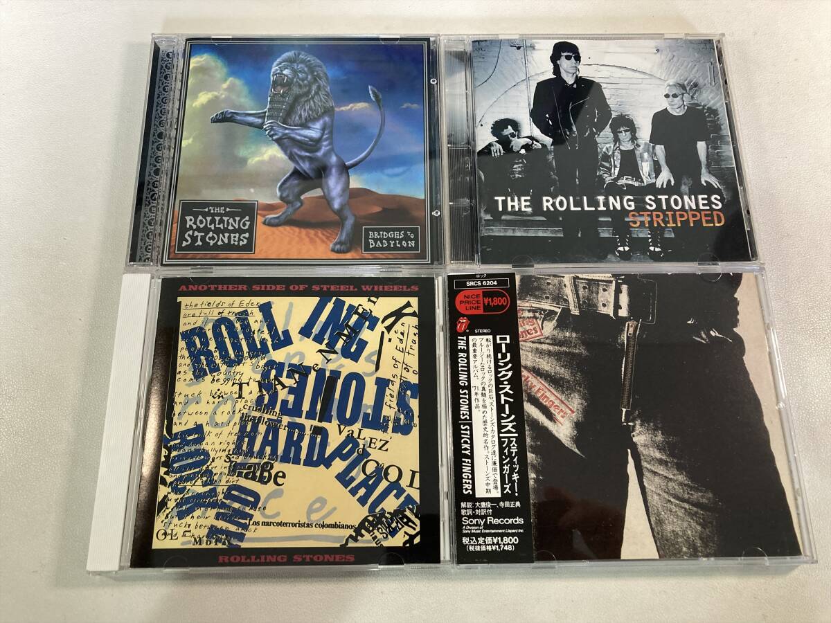 W8582 ローリング・ストーンズ 4枚セット｜The Rolling Stones Sticky Fingers Bridges to Babylon Stripped Another Side Of Steel Wheels_画像1