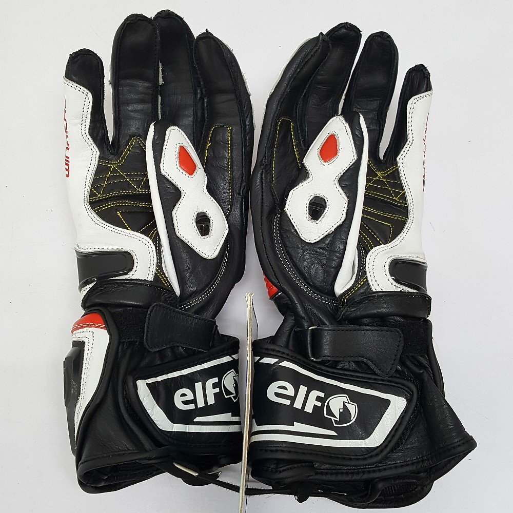 《未使用》elf エルフ EG-A504 High Comp Glove ハイコンプグローブ サイズM バイク グローブ レッド《生活・80サイズ・福山店》O049の画像2