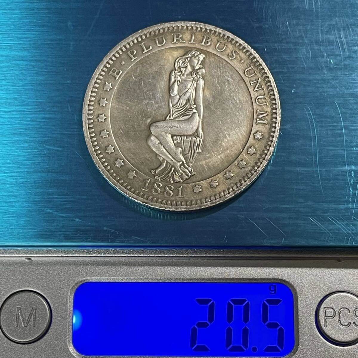 硬貨 古銭 アメリカ ホーボーニッケルコイン 1881年 ビューティー イーグル リバティ 記念コイン_画像6