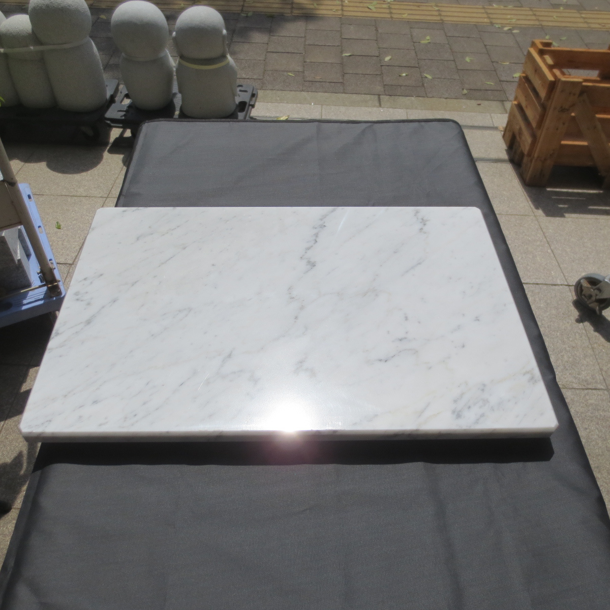 アウトレット品 イタリア産大理石 プレート 石板 板石 ペストリーボード のし板 のし台 【品番：ITA-4A】