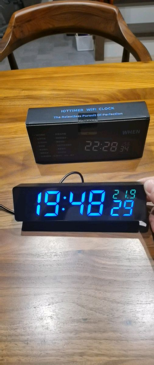 高精度置き時計 WIFI 自動時刻同期時計 3