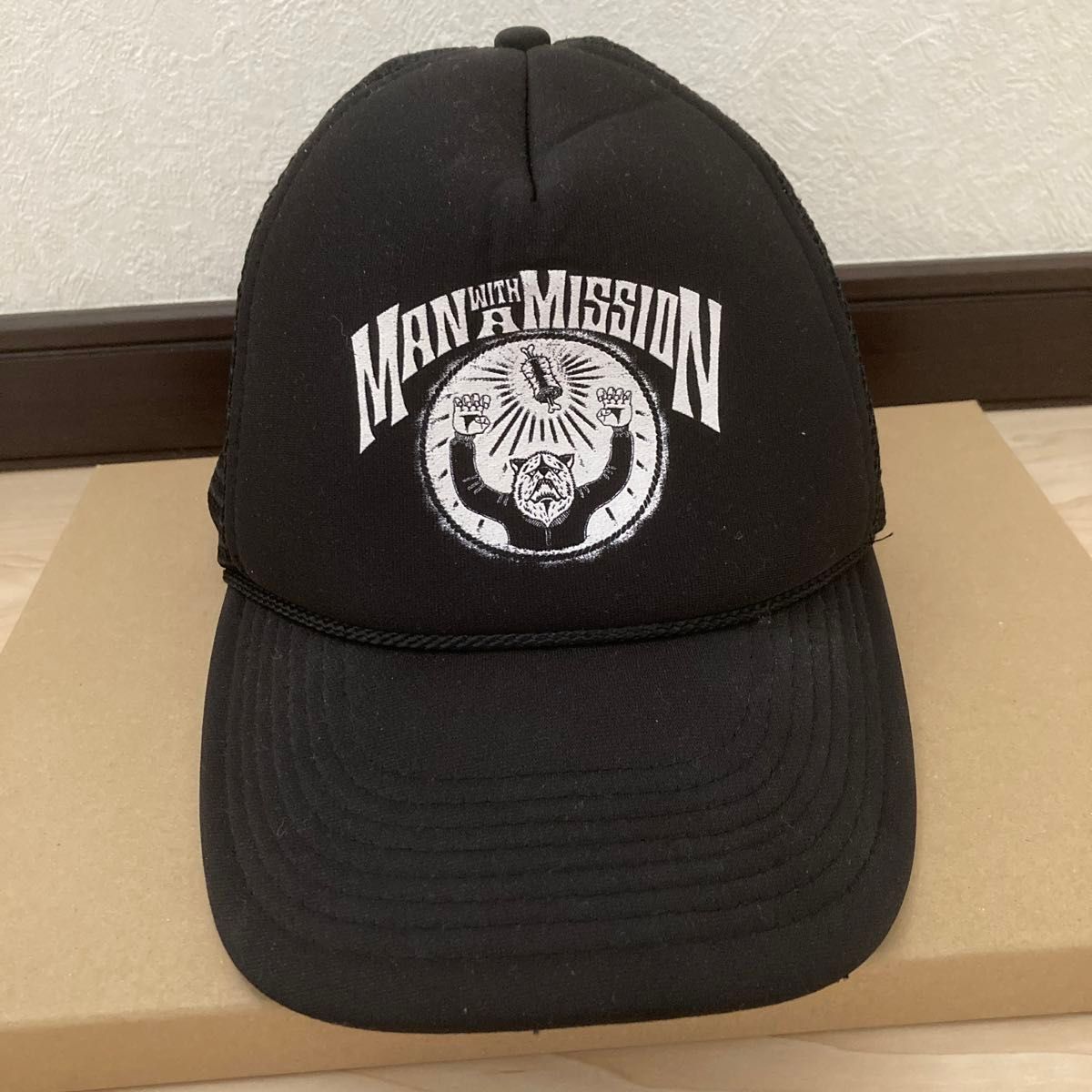 MAN WITH A MISSION メッシュキャップ ブラック