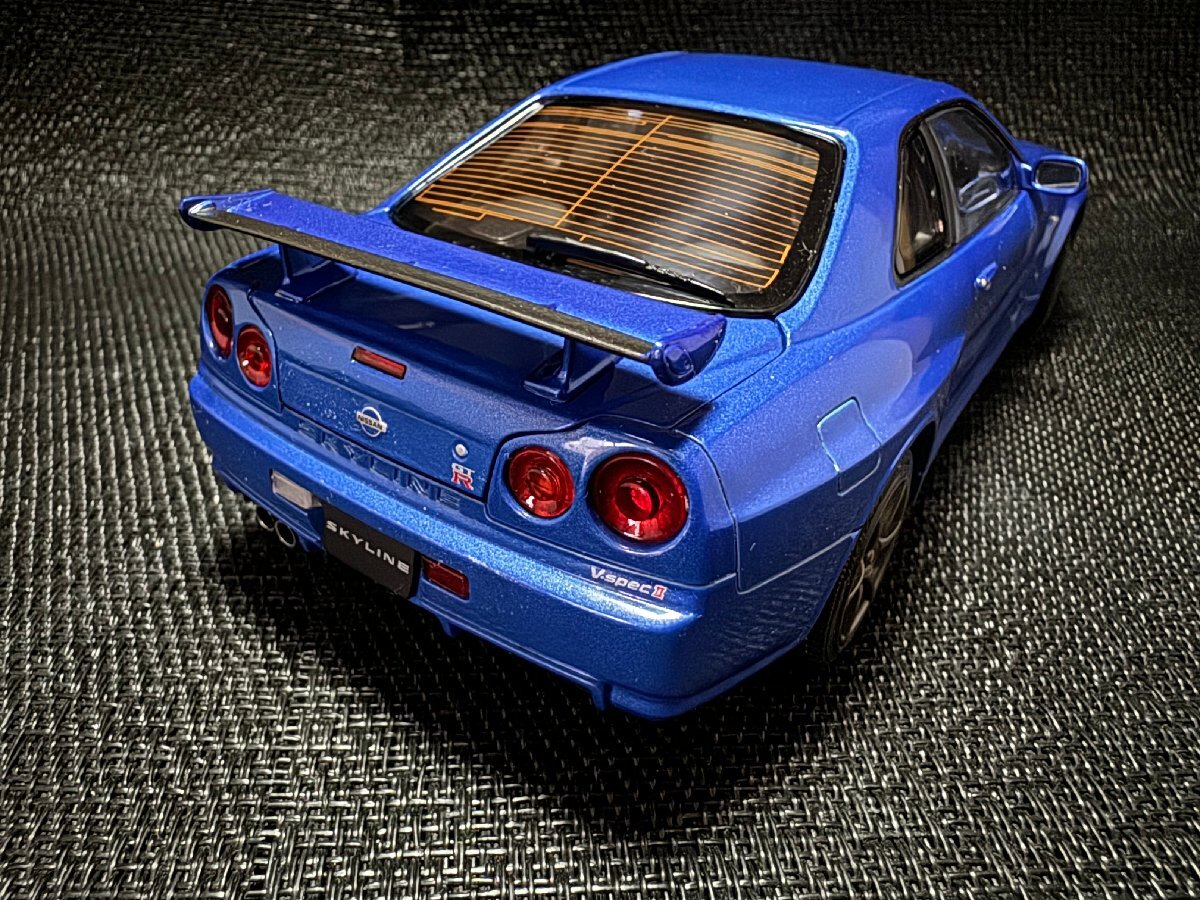 【EBBRO 1/24 NISSAN SKYLINE GT-R（R34） V-SPECⅡ 中古美品】の画像6