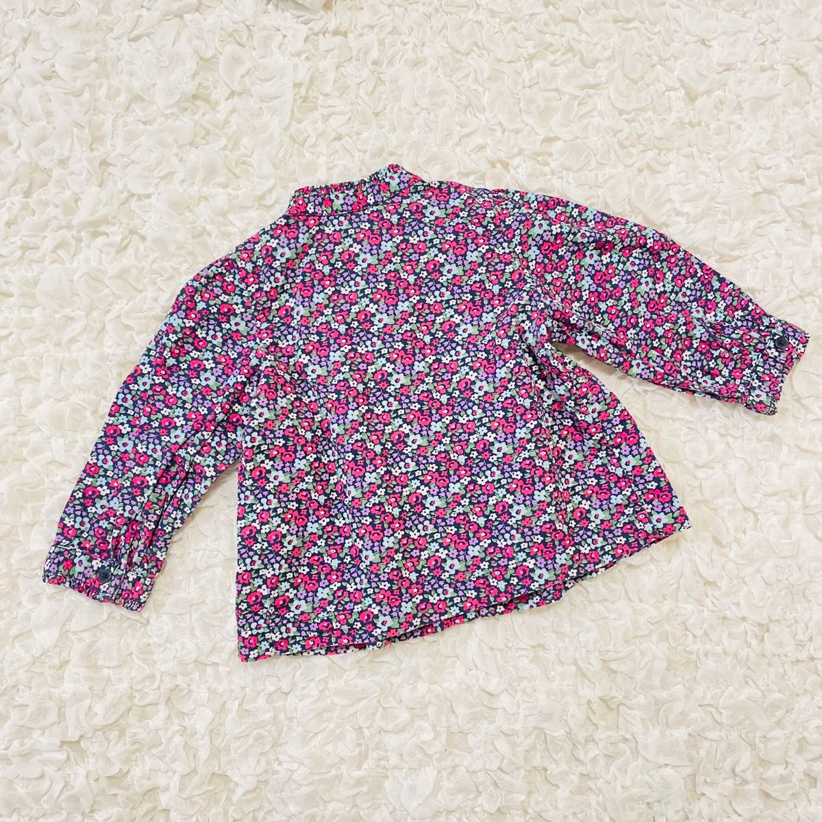 【babyGAP ベビーギャップ】花柄　長袖ブラウス　シャツ　チュニック　カットソー　80cm