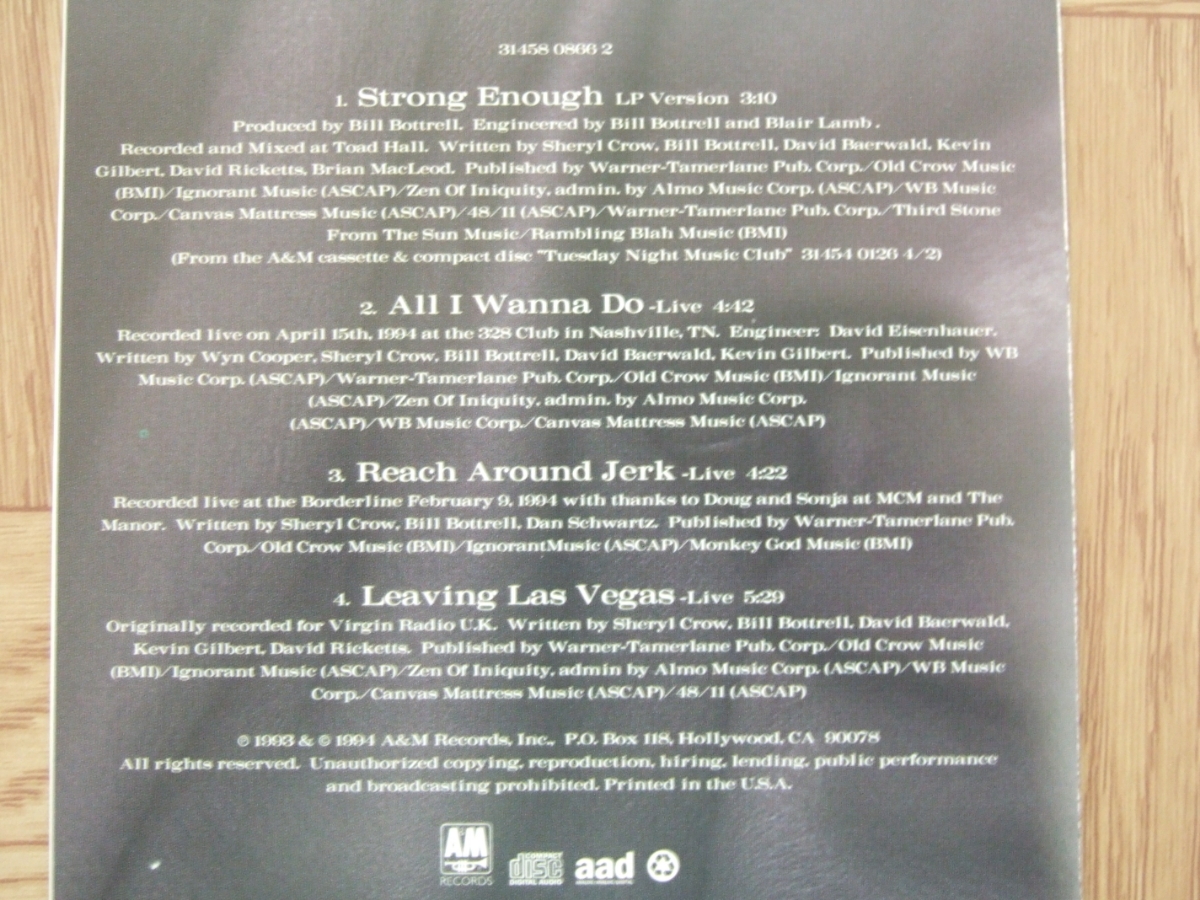 【CD】シェリル・クロウ　SHERYL CROW / STRONG ENOUGH EP　[Made in U.S.A.]
