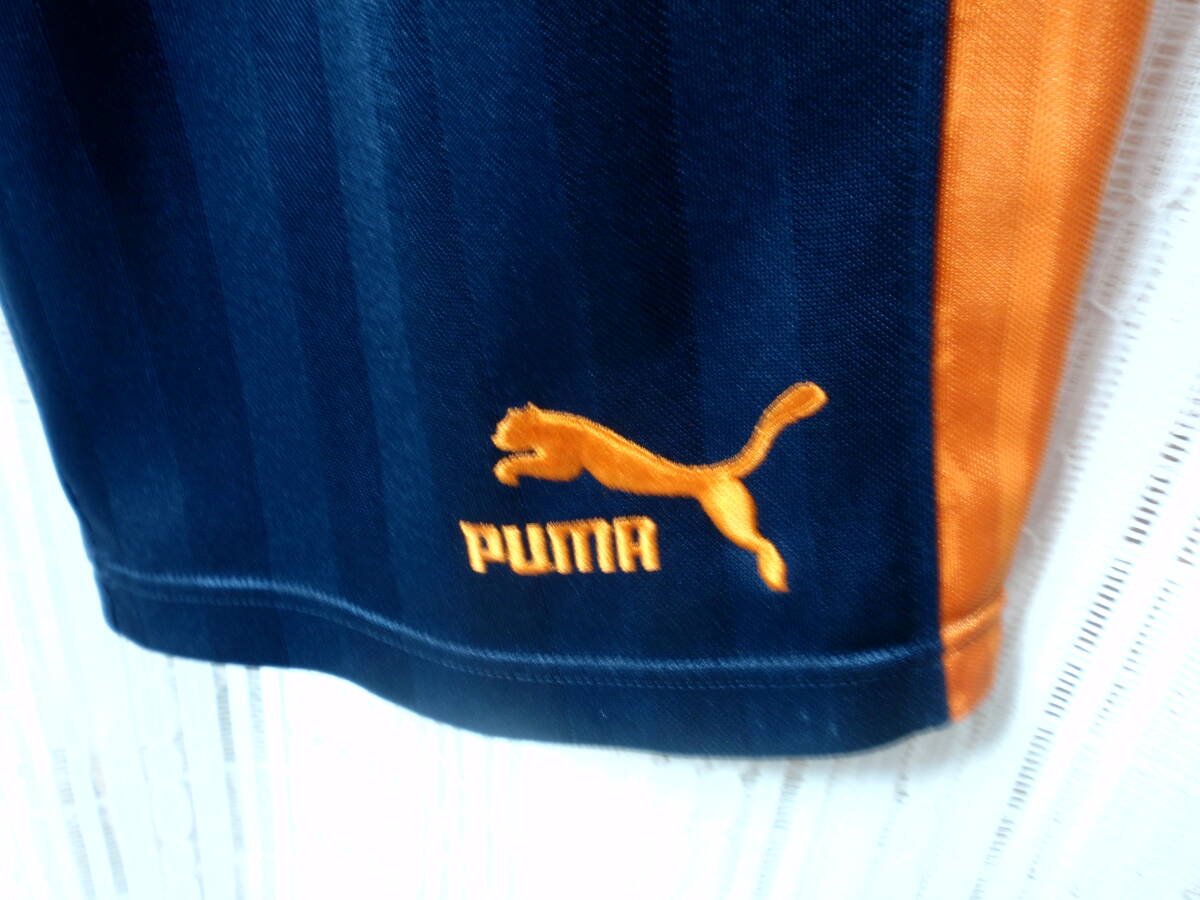 メンズ Oサイズ◆《PUMA／プーマ》◆ミドル丈！／シャドージャージ／ハーフパンツ！（濃紺Ｘオレンジ）◆状態綺麗！の画像8