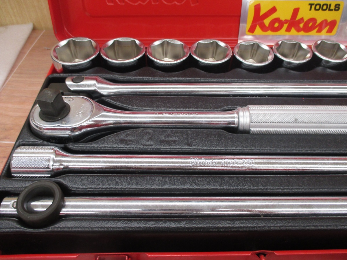 koken コーケン 4241M-6P ソケットセット 中古品 ケース付き 【ハンズクラフト宜野湾店】_画像2