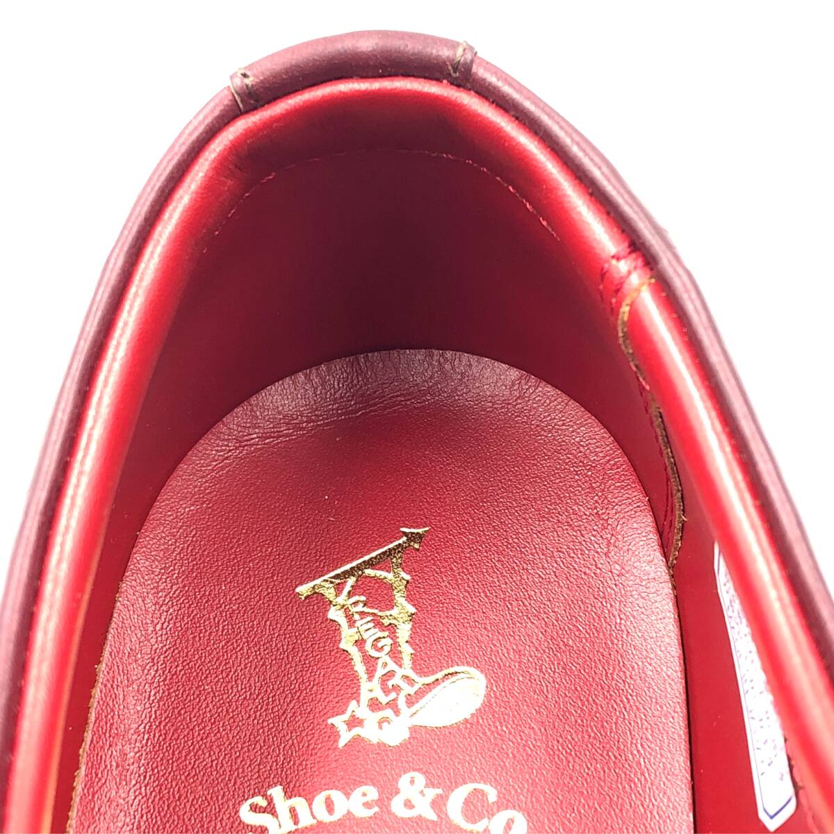 即決 未使用 REGAL Shoe & Co. リーガル 25cm 807S メンズ レザーシューズ モンクストラップ バーガンディ 箱付 革靴 皮靴 ビジネス