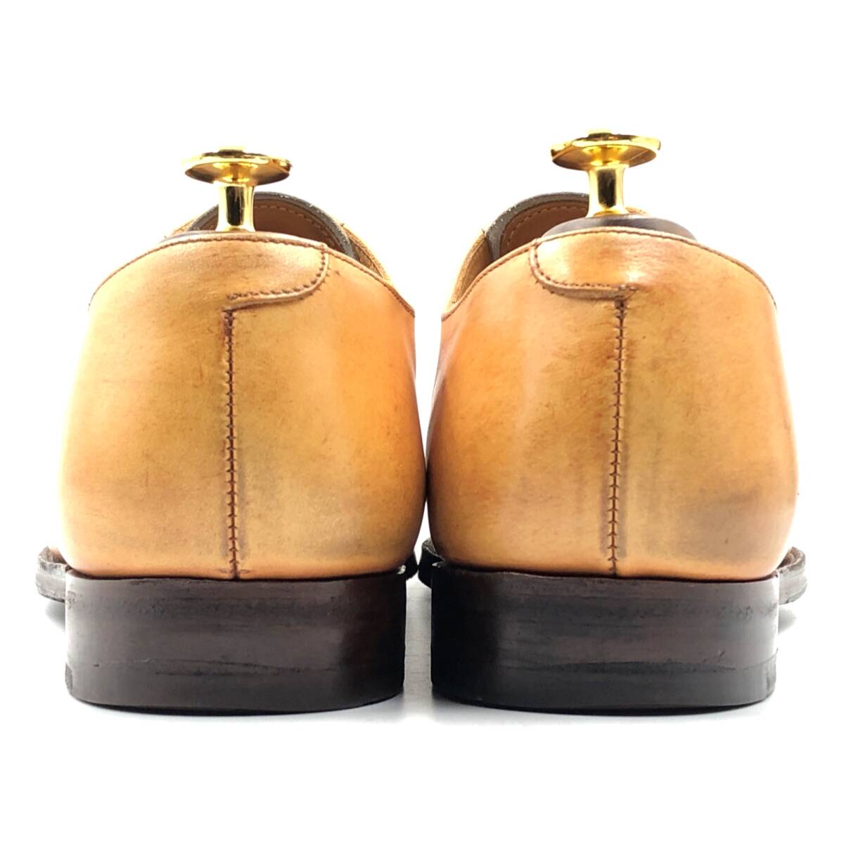 即決 Crockett&Jones クロケット＆ジョーンズ 26cm 8 メンズ レザーシューズ ストレートチップ 茶 ブラウン 革靴 皮靴 ビジネスシューズ