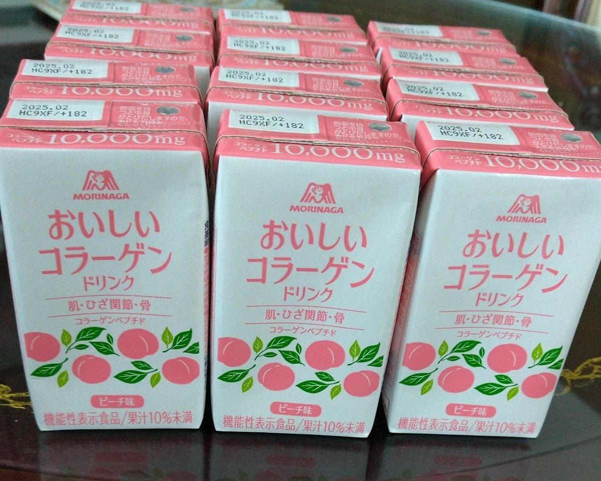 森永製菓 おいしいコラーゲンドリンク ピーチ味 125ml×12セット
