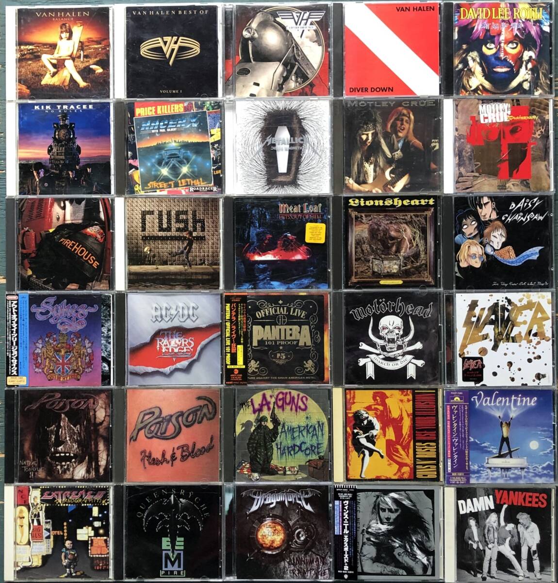 Van Halen,Poison,Boston,Queen, Motley Crue another Heavy Metal,Hard Rock, lock. CD75 pieces set 