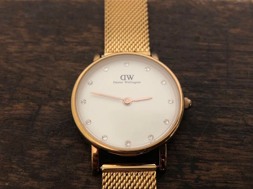 ■爆安■G-11■Daniel Wellington ダニエルウェリントン 28mm ローズゴールド 腕時計 レディース■_画像1