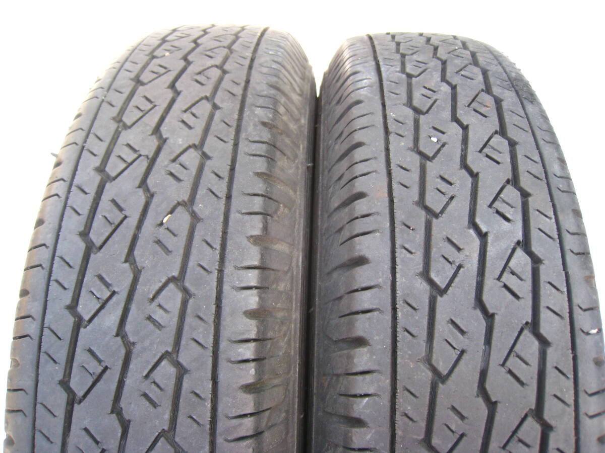 ホンダ 純正 スチールホイール ★ 12 × 3.50B PCD 100 4H / N-VAN バモス アクティ ☆ ホワイト ☆ 145R12 4本 セット ☆ USED ☆の画像6