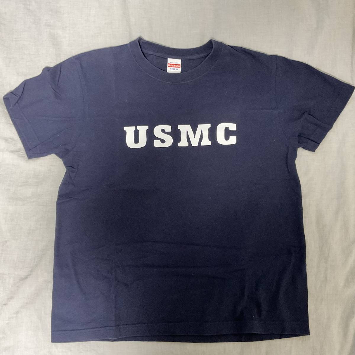 United Athle　Tシャツ　USMC/ネイビー　サイズM　　W018_画像3