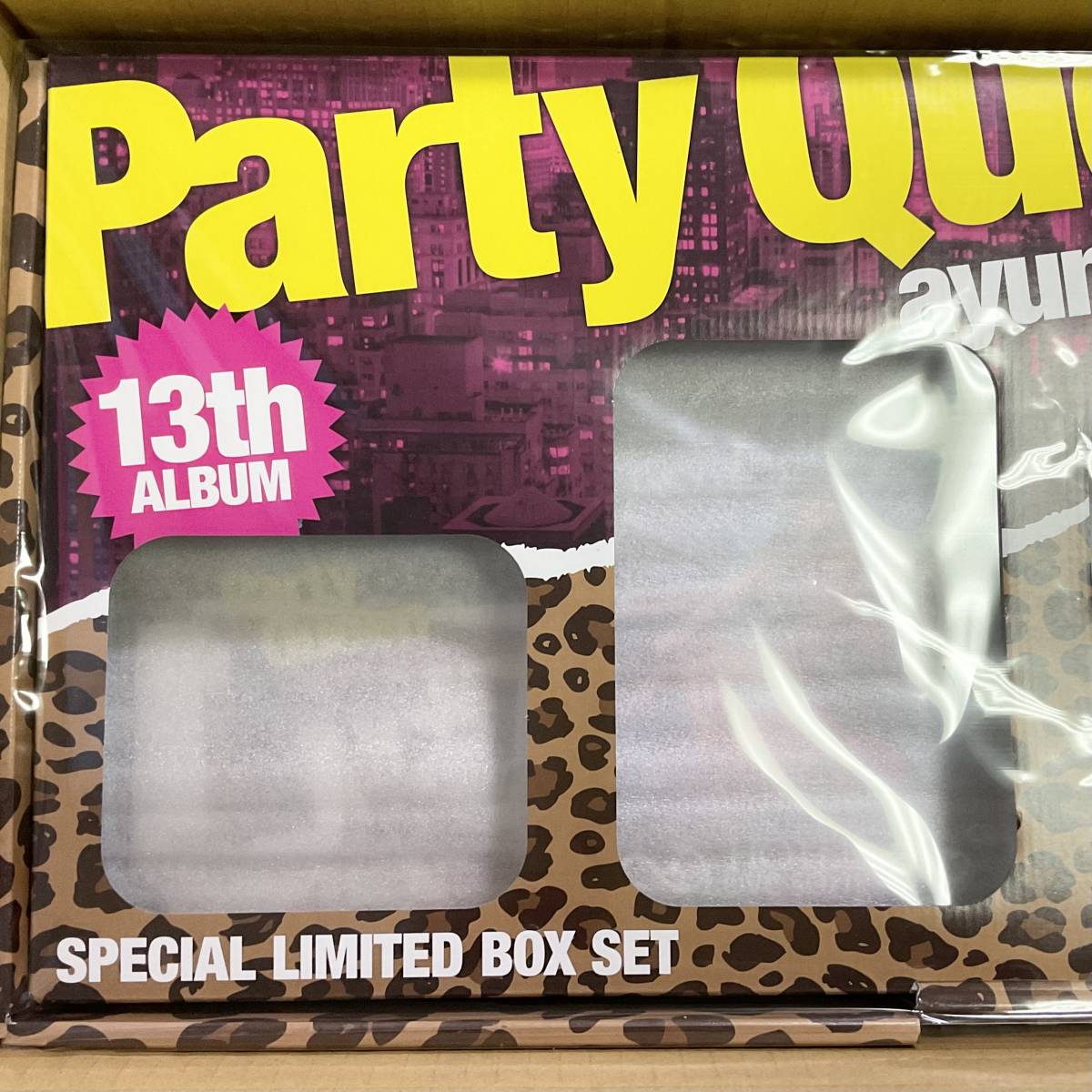 未開封　浜崎あゆみ　Party Queen　SPECIAL LIMITED BOX SET　　CD/2DVD/blu-ray/グラス/コースター　　　 W217　　_画像2