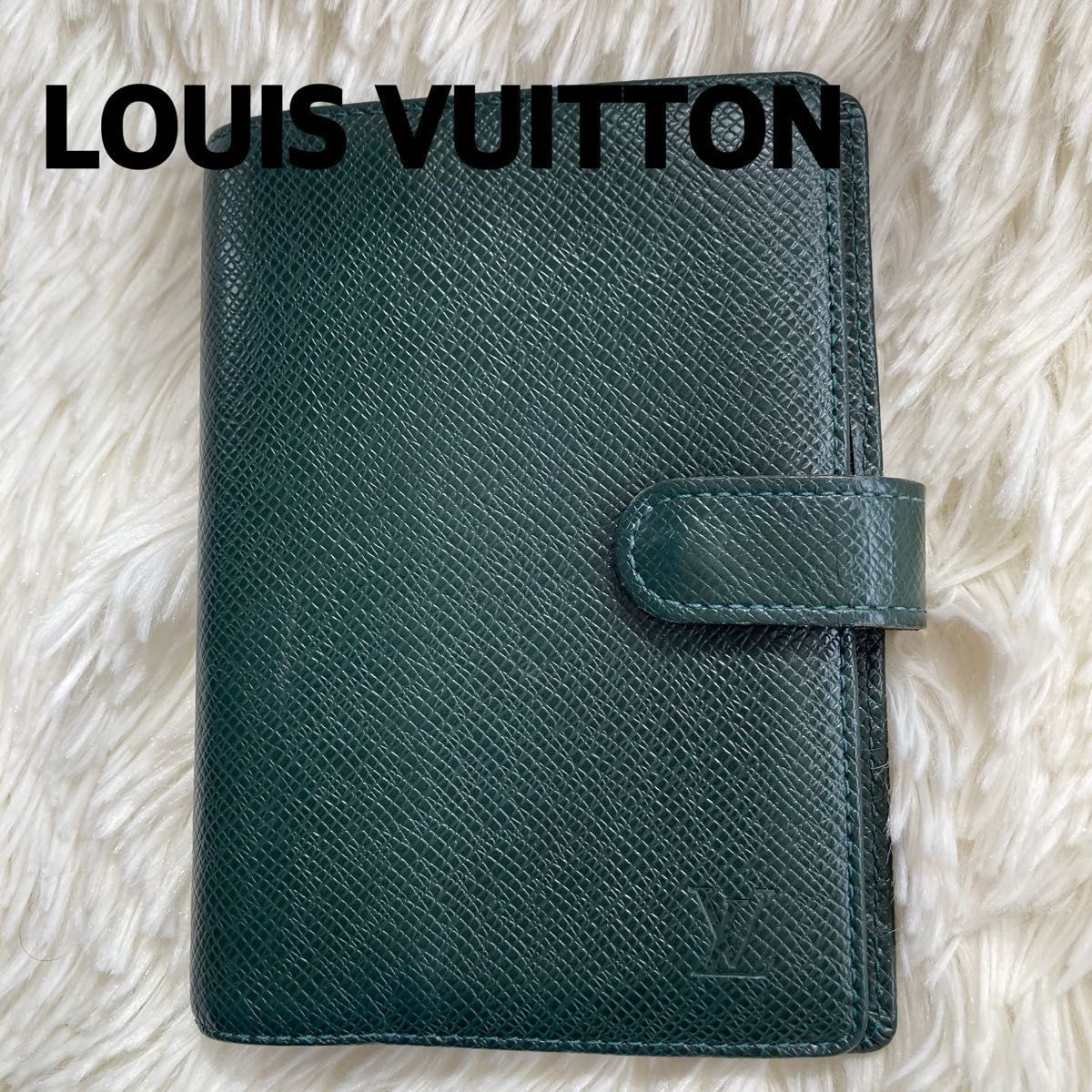 美品　ルイヴィトン　LOUISVUITTON アジェンダpm タイガ　グリーン 手帳カバー手帳ケース