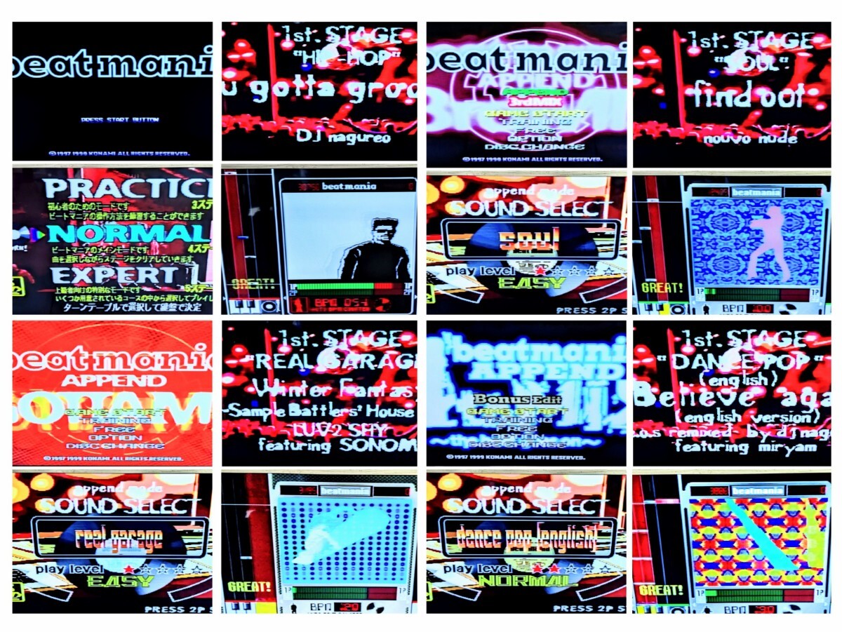動作品・清掃済み★PS1・PS2／プレイステーション 「beatmania DJ／IIDX 専用コントローラー」＋ beatmania ソフト4本付き まとめて KONAMI_画像2