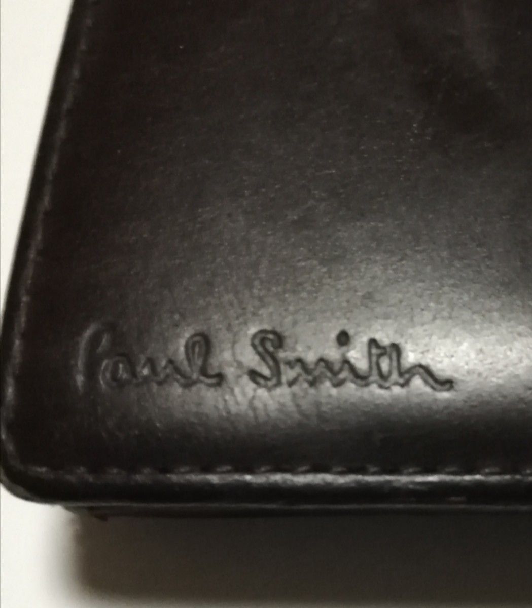 Paul Smith ポールスミス 長財布 レザー ダークブラウン 保存袋あり   