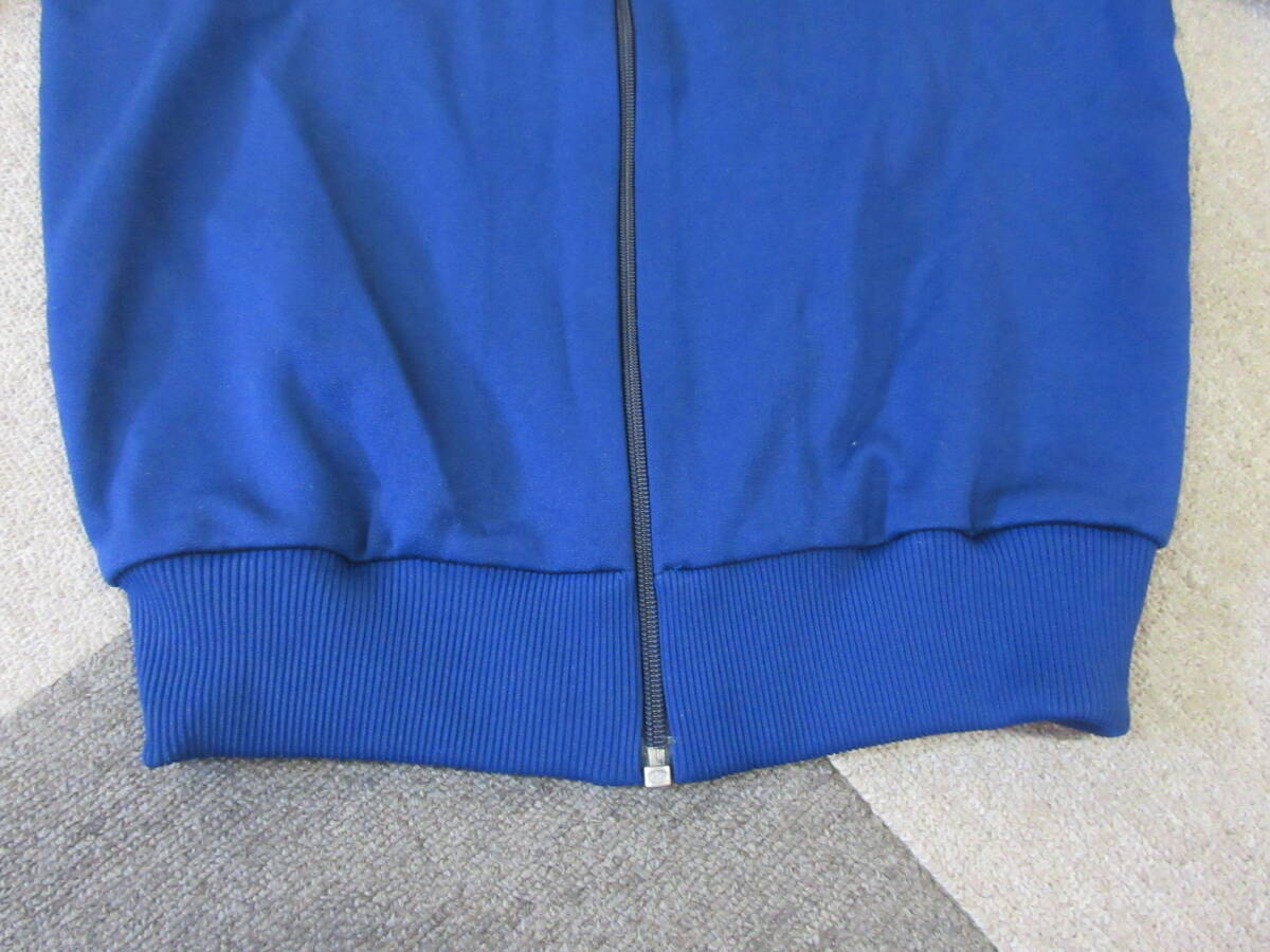 70s80s adidas джерси 1 номер мужской XS~ темно-синий белый линия Descente Vintage retro Adidas спортивная куртка ADS-4F женский 
