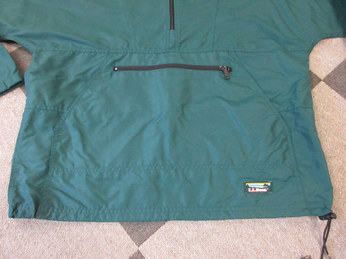 80s90s L.L.Bean USA製 アノラックパーカ M 緑 IDEAL ナイロン ヴィンテージ オールド アウトドア ジャケット ウィンドブレーカーの画像8