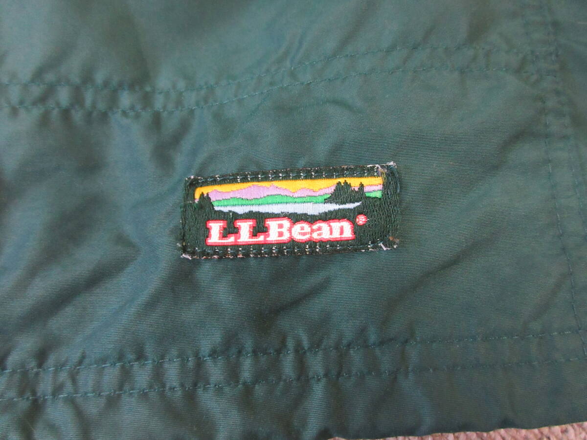 80s90s L.L.Bean USA製 アノラックパーカ M 緑 IDEAL ナイロン ヴィンテージ オールド アウトドア ジャケット ウィンドブレーカーの画像10