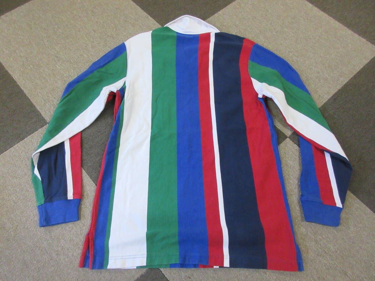 90s Ralph Lauren ラガーシャツ XL マルチストライプ ラルフローレン Polo RL 長袖 ポロシャツ ヴィンテージ オールド_画像2
