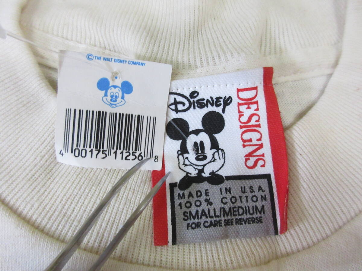 90s デッドストック Disney グーフィー Tシャツ S/M L相当 USA製 シングルステッチ Goofy Work gear ヴィンテージ アニメ ディズニーの画像3